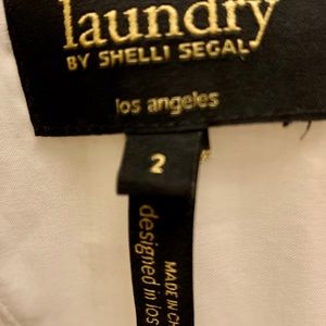 Linen sheath dress. Laundry by Shelly Segal